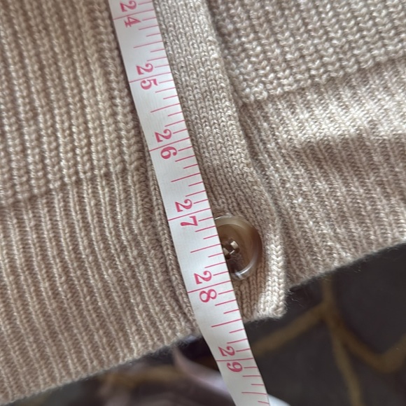 Jenni Kayne Cashmere Cardigan Sweater Size S Oatmeal - NEW with a flaw - Picture 10 of 12